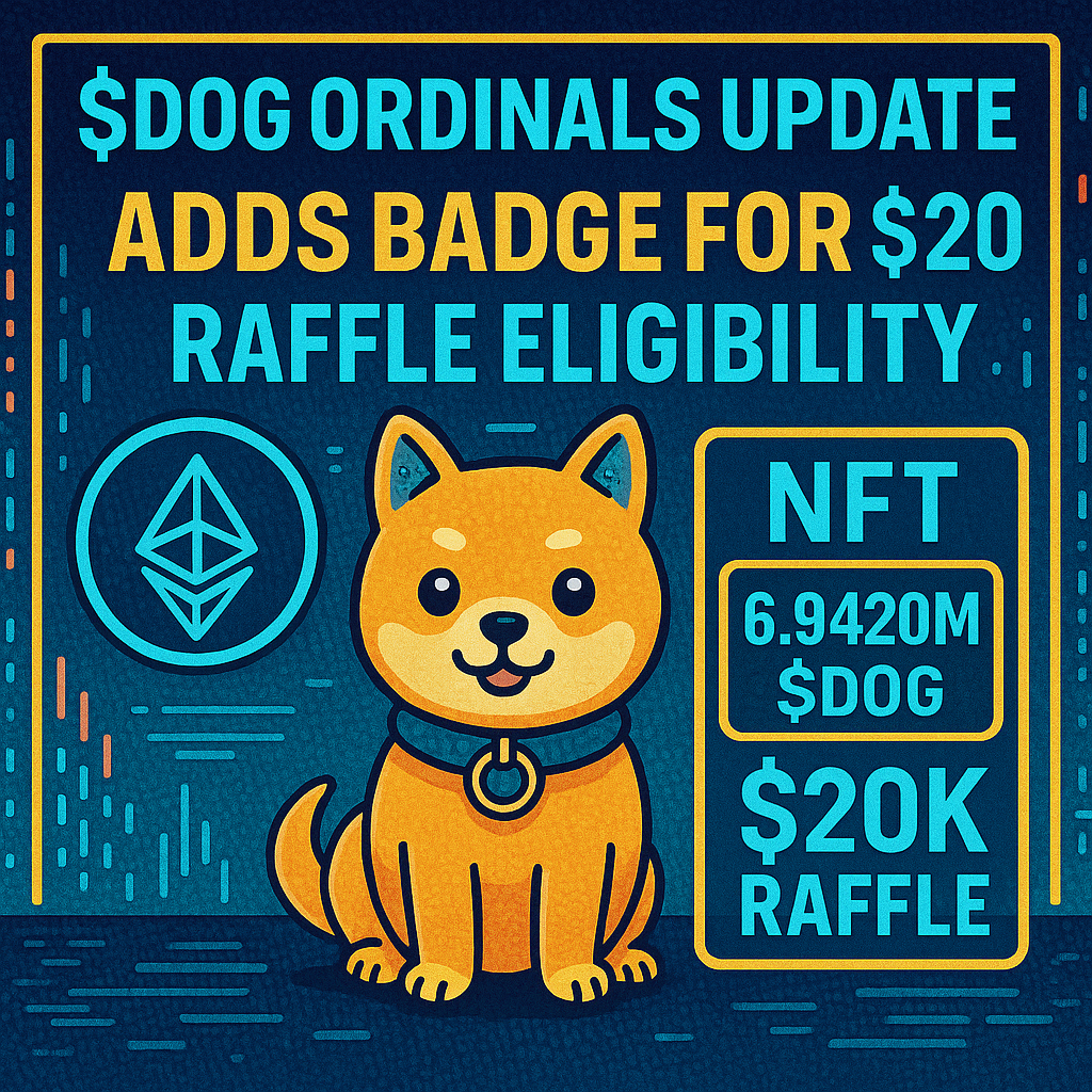 $DOG Ordinals Update Adds Badge for $20K Raffle Eligibility