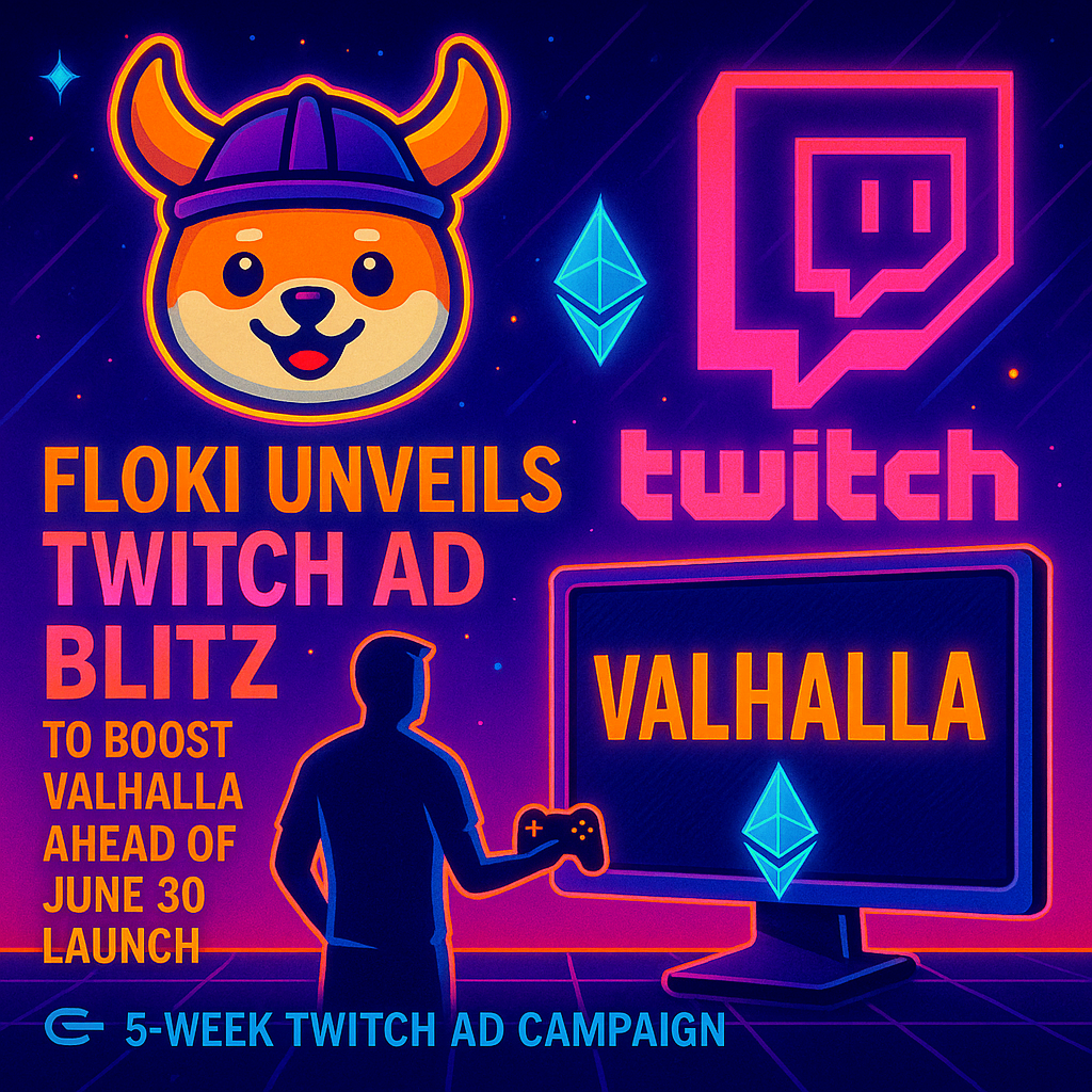 Floki Unveils Twitch Ad Blitz to Boost Valhalla Ahead of June 30 Launch