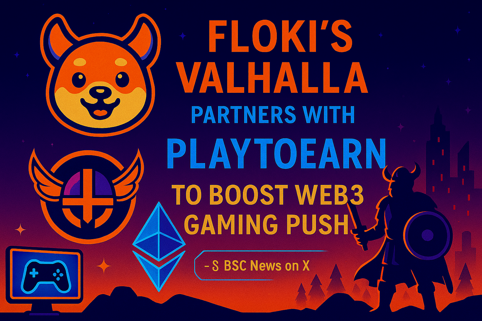 Floki Valhalla Partners with PlayToEarn to Boost Web3 Gaming Push