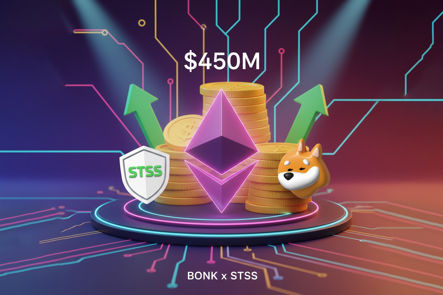 BONK Partners with Sharps Technology for $450M Staking Deal